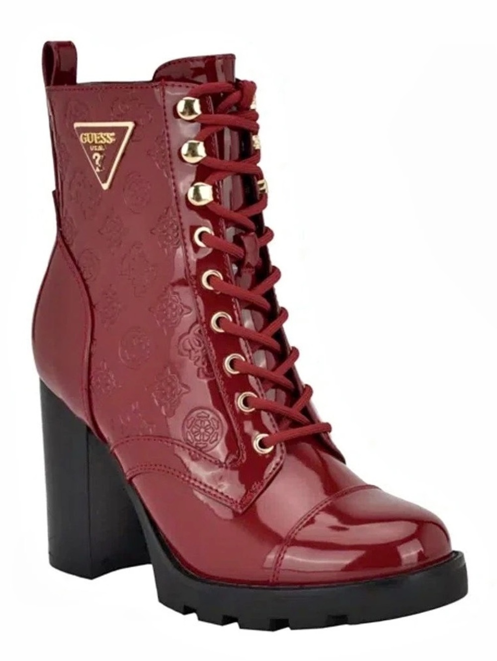New GUESS
Women's Neadyn Heeled Lug Sole Lace Up Hiker Booties